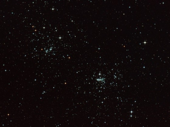 NGC 869 und 884 (h und chi Persei) am 11.04.2019