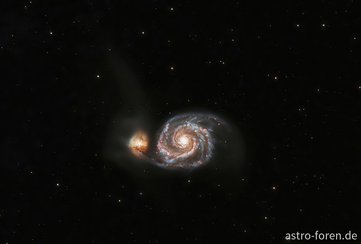 Messier M51 Whirlpool Galaxie